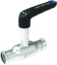 ROBINET A BOISSEAU SPHERIQUE ACIER CARBONE A SERTIR FEMELLE FEMELLE COL ALLONGE