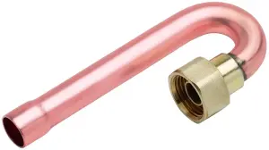 CROSSE 180° CUIVRE A SOUDER ET A VISSER LAITON JOINT PLAT GAZ