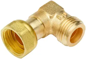 COUDE LAITON 90° MALE FEMELLE A VISSER JOINT PLAT GAZ NF