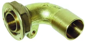 RACCORD GAZ COMPTEUR LAITON A PATTE COUDE A SOUDER ET JOINT PLAT COMPTEUR NF