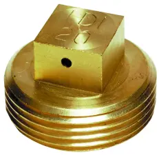 BOUCHON PLOMBABLE A TETE CARRE LAITON JOINT PLAT COMPTEUR GAZ NF