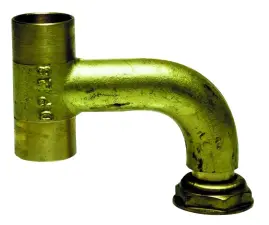TE COUDE LAITON POUR COLONNE MONTANTE A SOUDER ET JOINT PLAT COMPTEUR NF