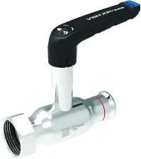 ROBINET A BOISSEAU SPHERIQUE ACIER CARBONE A SERTIR ECROU TOURNANT-FEMELLE COL ALLONGE