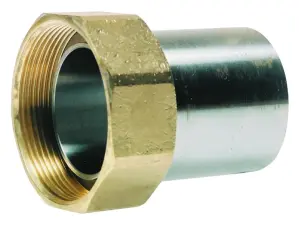 RACCORD 2 PIECES ACIER A SOUDER A ECROU TOURNANT JOINT PLAT GAZ