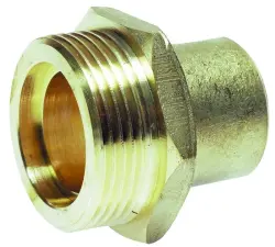 RACCORD LAITON POUR DETENDEUR GAZ MALE JPG /  A SOUDER CUIVRE NF