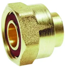 RACCORD 2 PIECES BUTANE PROPANE LAITON A SOUDER CUIVRE A VISSER FEMELLE 20x150 NF