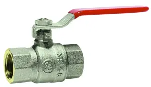 ROBINET BOISSEAU SPHERIQUE SITO LEVIER ROUGE PN25 ASTORI