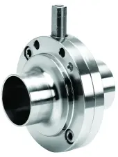 VANNE A PAPILLON INOX 304 SMS A EMBOUT LISSE A SOUDER SANS POIGNEE PN10