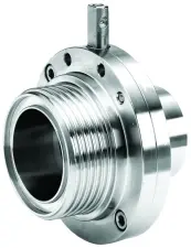 VANNE A PAPILLON INOX 304 SMS A EMBOUT LISSE A SOUDER/FILETE MALE SANS POIGNEE PN10