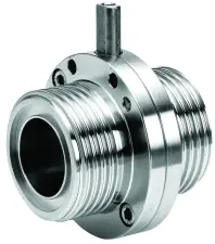 VANNE A PAPILLON INOX 316L SMS A EMBOUT MALE A VISSER SANS POIGNEE PN10