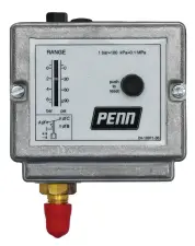 PRESSOSTAT POUR REFRIGERANT EAU OU AIR A REARMEMENT MANUEL P77 JOHNSON CONTROLS