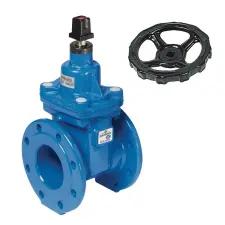 VANNE A OPERCULE EN FONTE A BRIDES PN10/PN16 ACS NF DESP BAYARD