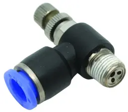 REGULATEUR DE DEBIT BI-DIRECTIONNEL INSTANTANE COMPOSITE MALE BSP POUR RESEAU AIR COMPRIME CGR