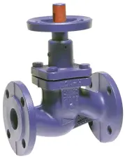 ROBINET A SOUPAPE FONTE GL A SOUFFLET A BRIDES PN16 DESP KSB