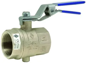 VANNE A PAPILLON LAITON FEMELLE/FEMELLE POIGNEE CRANTEE PN16 ACS