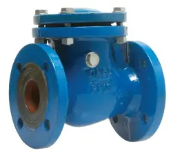 CLAPET ANTI-RETOUR A SIMPLE BATTANT FONTE A BRIDES PN16