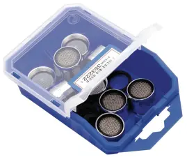 BOITE DE MOUSSEURS AERATEURS INOX POUR EVIER LAVABO BAIN/DOUCHE NF