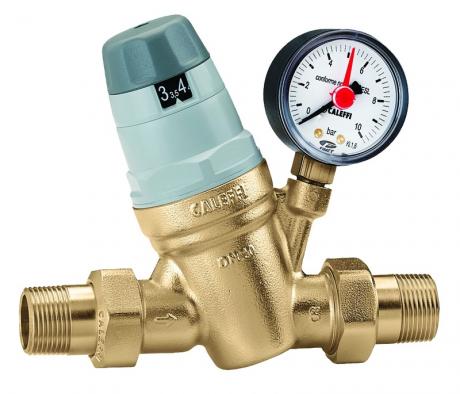 QWORK® DN20 Reducteur de pression d'eau en laiton avec manomètre de soupape  de réduction de pression réglable : : Commerce, Industrie et  Science