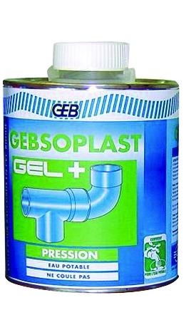 Gebsoplast gel plus, colle pvc rigide sans thf compatible eau potable