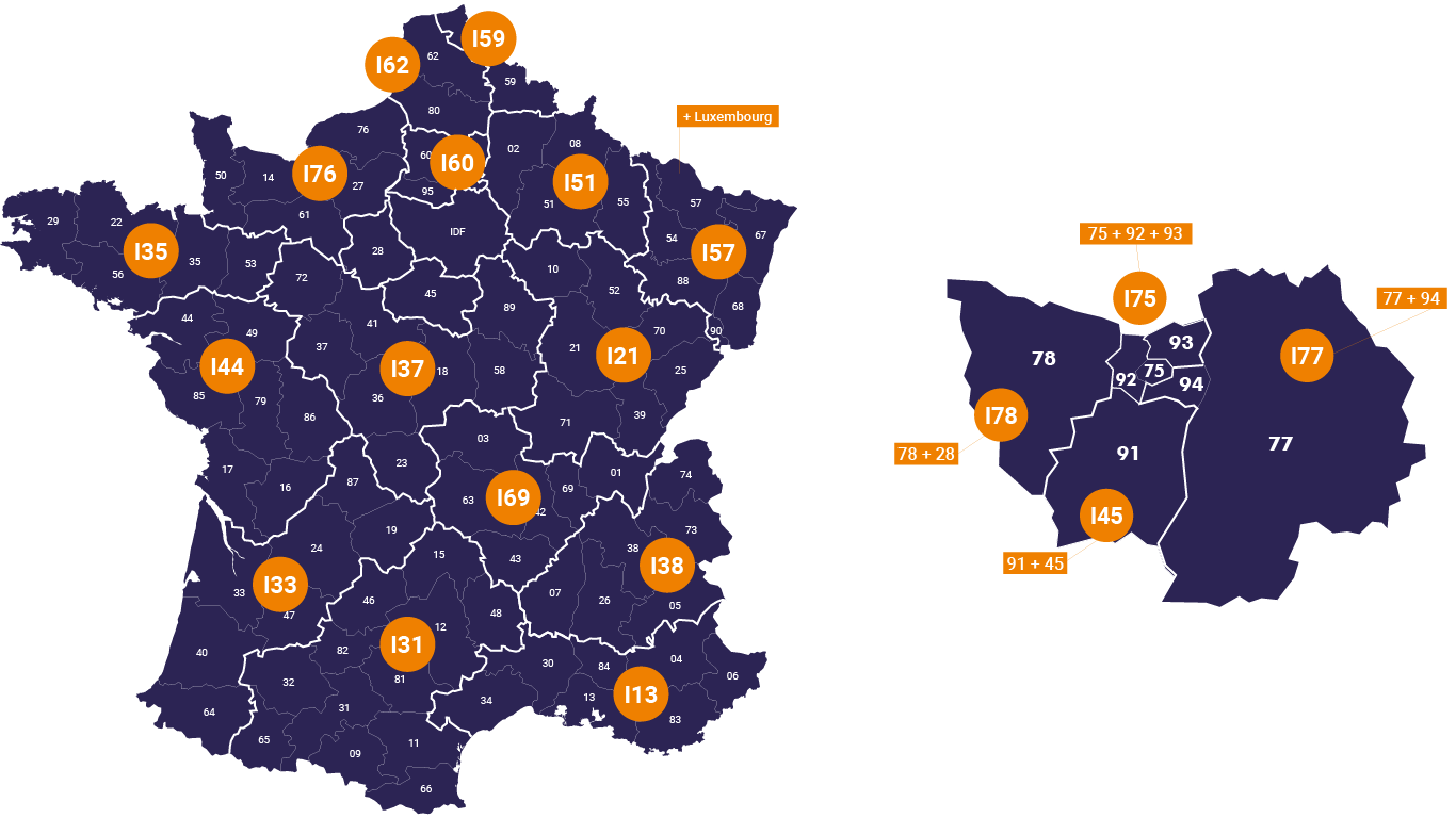 Carte de contact commerciaux industrie