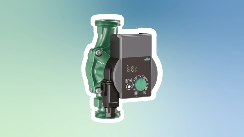 Image d'un circulateurs de chauffage sur un fond dégradé