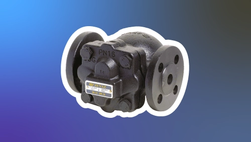 Image d'un purgeur vapeur sur un fond dégradé