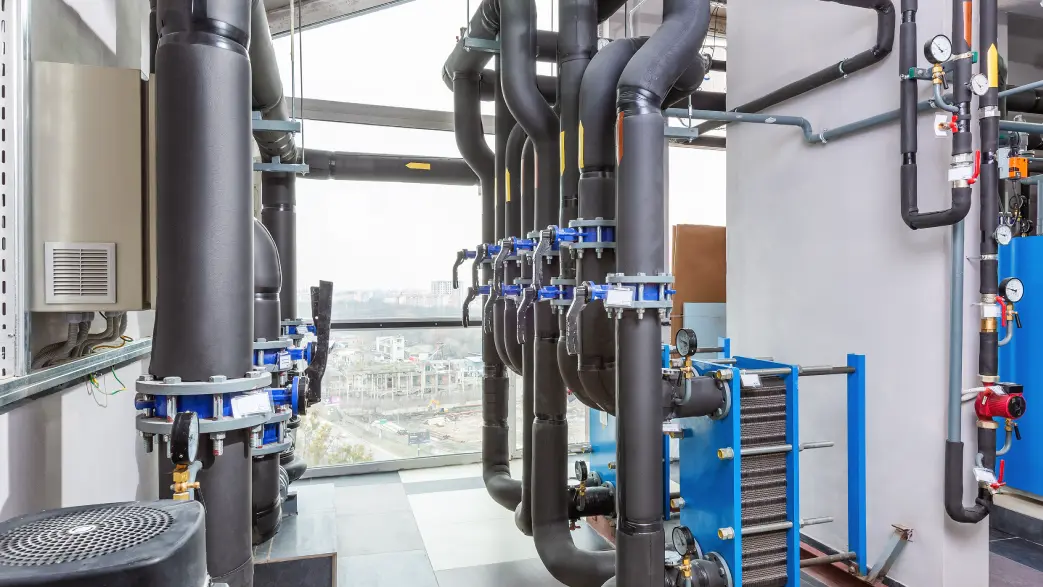 Image d'une installation calorifugée