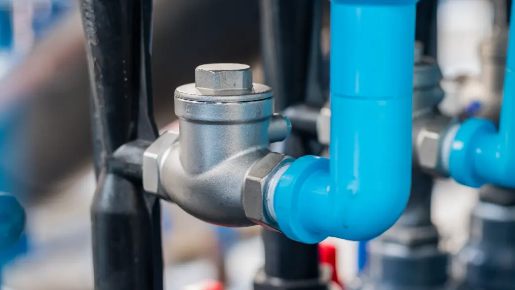 Image d'un clapet anti-retour installé