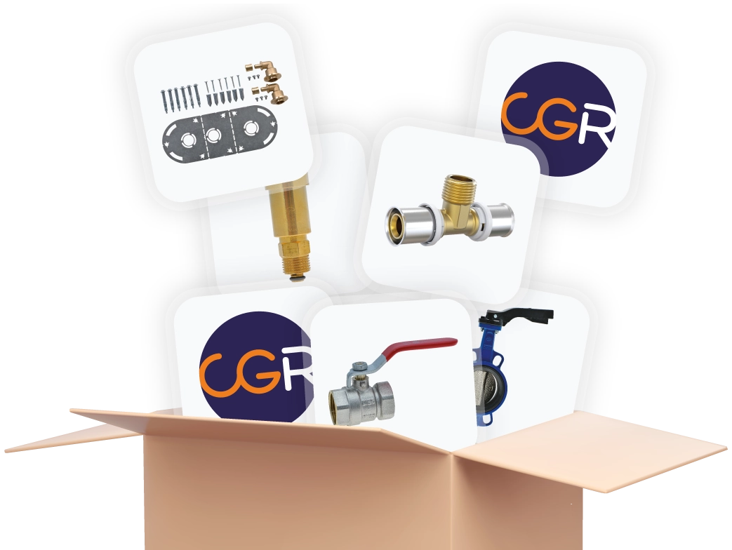 Carton avec des produits