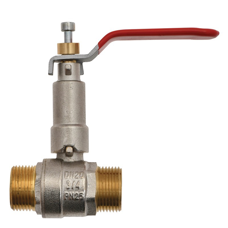 Robinet à Bille Hydraulique 2 Voies Haute Pression 500 Bar - 1/4 BSP Avec Trous De Montage