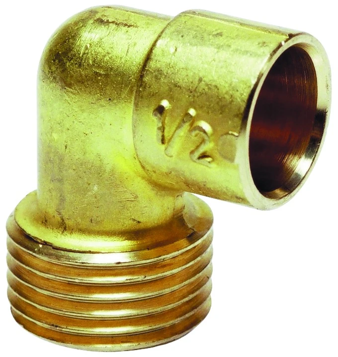 SOMATHERM FOR YOU, Coude Laiton à Clipser Pour Tubes Cuivre, PER Ou Multicouche 14 Mm, Femelle 15/21, Montage Rapide Sans Outil, Idéal Plomberie, Chauffage, Sanitaire